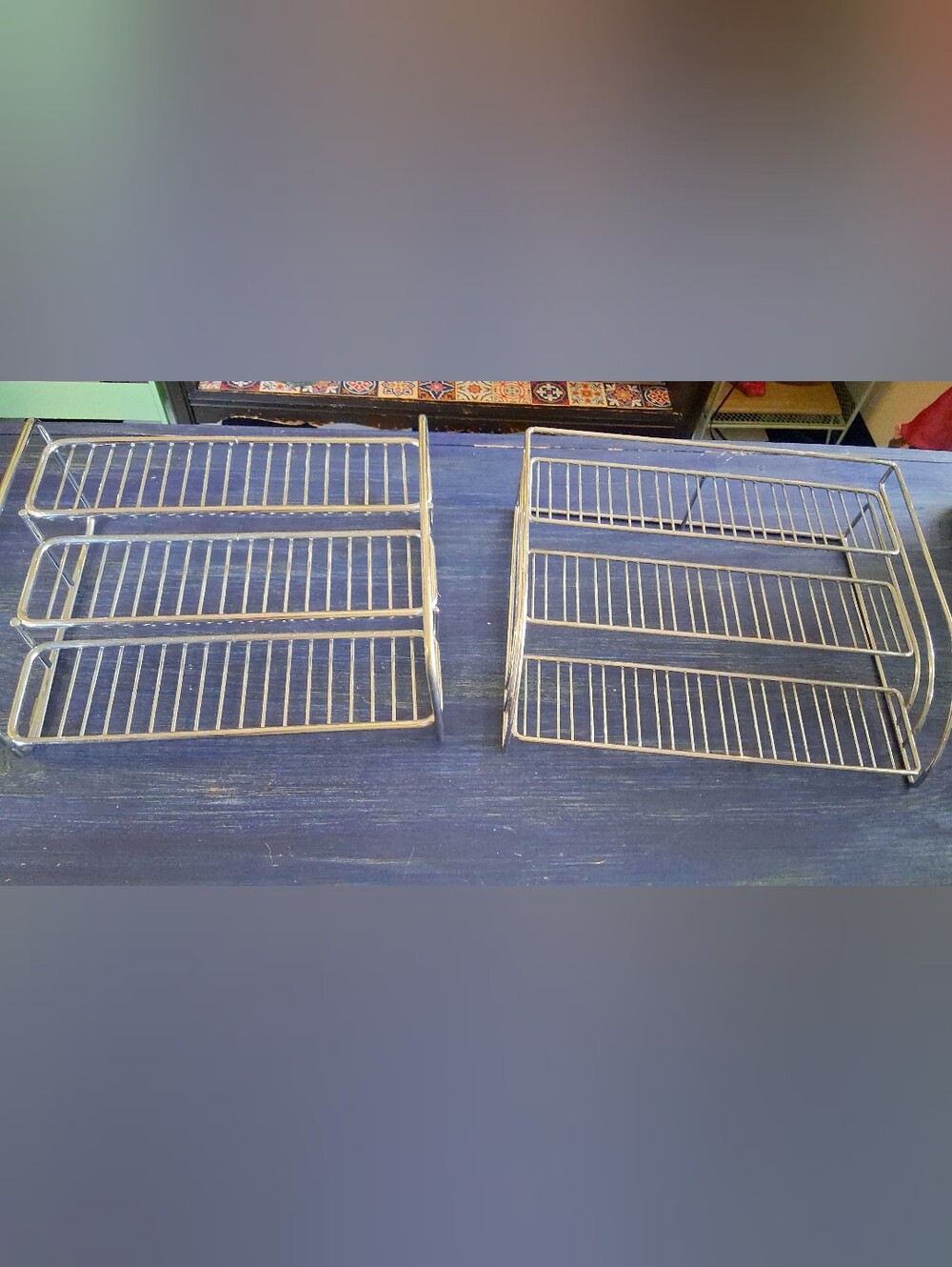 Chrome 3-Tier Wire Shelf Organizer , Set of 2